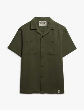 Superdry Herren The Merchant Store - Strukturiertes Kurzarmhemd Green - Größe: S - 64.99 - FashionsVida