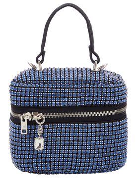 Faina Bolso de mano azul / negro