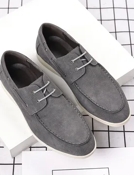 Fashionable Men Casual Shoes Handmade Suede Leather Men Loafers Moccasins Single Shoes Men Flat Shoes Men Walking/driving Shoes - Aliexpress - FashionsVida