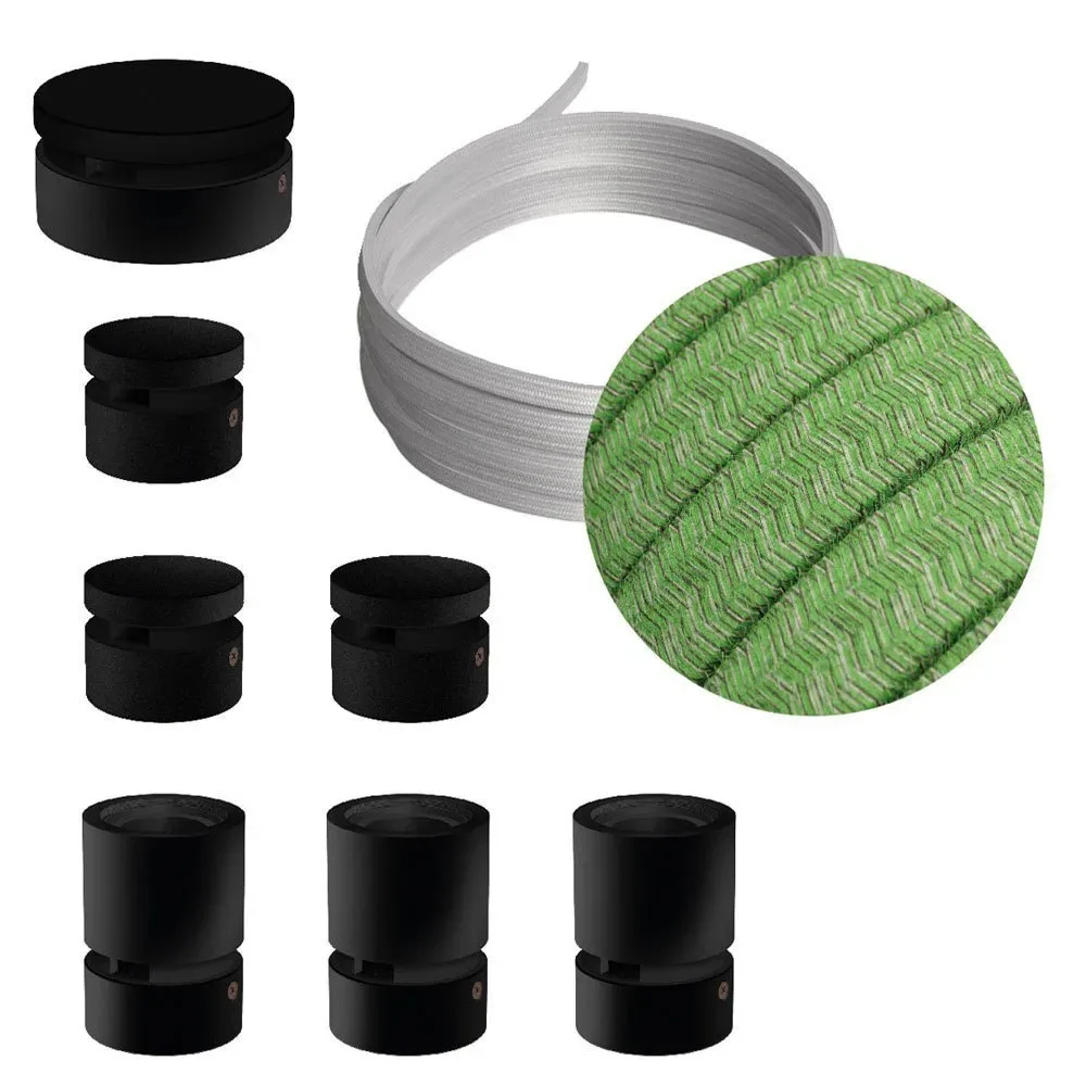 Cables Kit D´éclairage Linear Filé System Cx08 5 M 7 Unités Black / Bronte One Size - Creative - FashionsVida
