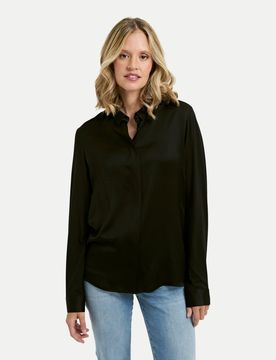 Milano Italy Bluse Schwarz 44