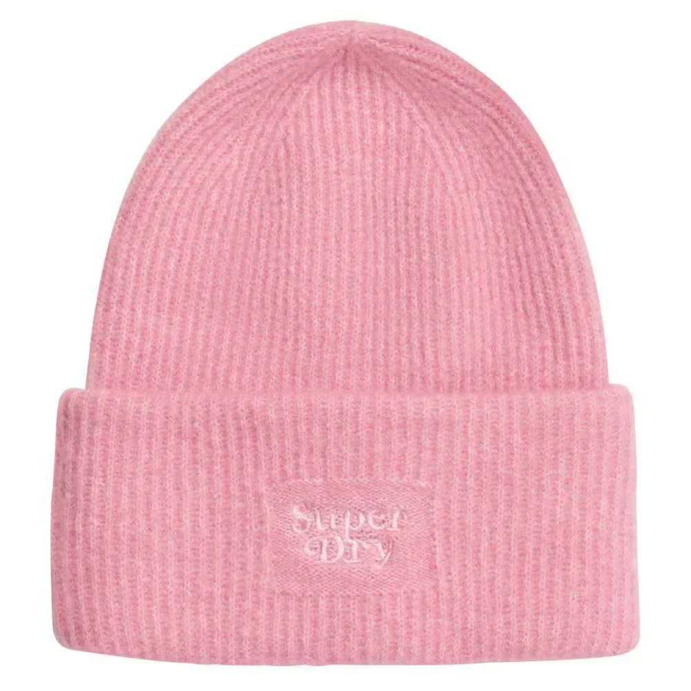 Bonnet Soft Rib Punch Pink One Size unisex - Superdry - FashionsVida