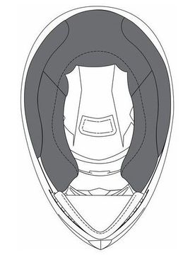 Guanciali Cheek Pads per Casco K3 sv Taglia 2XL taglia 2XL