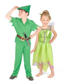 Peter Pan und tinkerbell Kinder Paarkostüm