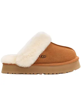 Chaussons d'extérieur - W Disquette Chestnut en Laine - Taille 39 - Marron - Ugg - FashionsVida