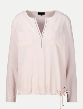 Blusenshit mit Strass-Details Rosa 42 - monari - FashionsVida