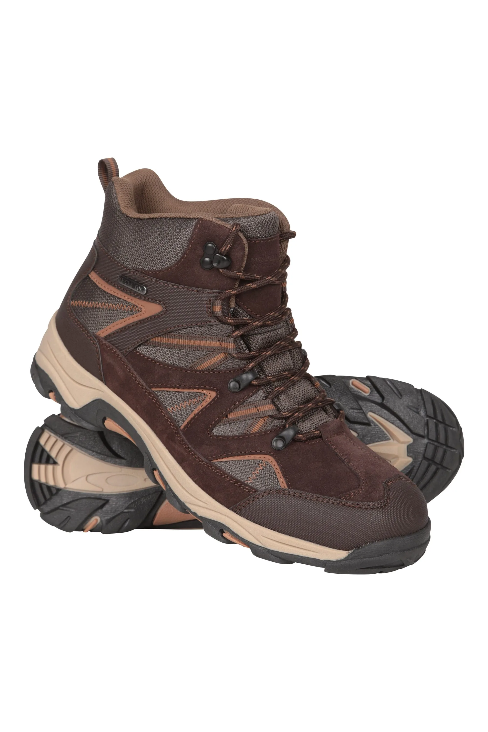 Rapid Mens Waterproof Hiking Boots - Brown - Brown - Size: 10 - Mountain Warehouse - FashionsVida