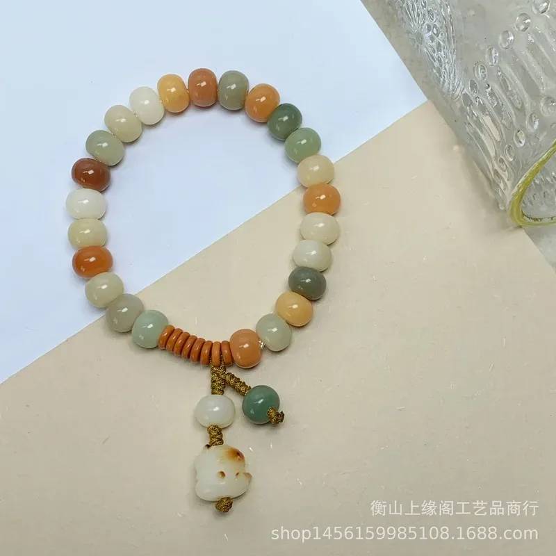 Natural , Multi-Piece Bodhi Root Charcoal-Fired Fortune Cat Bracelet - Aliexpress - FashionsVida