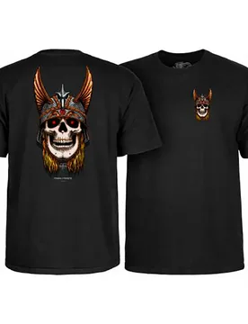 T-shirt à Manches Courtes Andy Anderson Skull Black S - Powell Peralta - FashionsVida