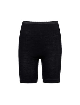 Höschen mit Bein EXQUISITE (Wolle/Seide) Schwarz schwarz 42 damen
