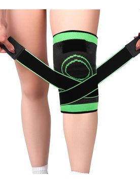 Kniebandage "Flexitec Pro" gruen schwarz L