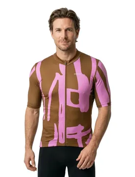 Maillot à Manches Courtes Road Print