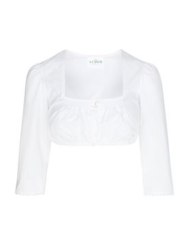 Blusa de Dirndl HENNI blanco 32