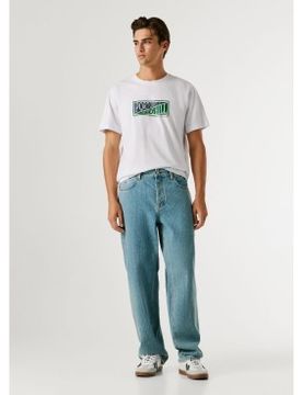 Para hombre. PM2084544 Jeans Loose Tapered Helix Striped (33/32), Casual, Algodón, Denim