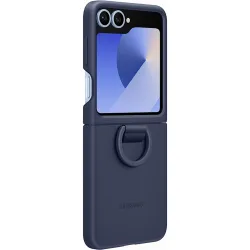 Funda de silicona azul oscuro para Galaxy Z Flip6 - Z Flip7 FE