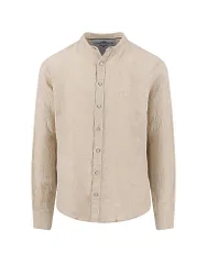 Camicia di lino beige XXL