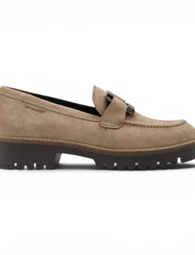 Womens Beige Suede Leather Loafer Casual Shoes - 24722-43 - Size Eu 38 - Tamaris - FashionsVida
