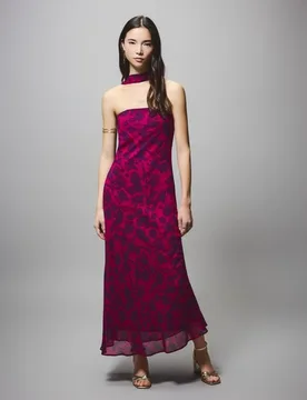 Vestido print palabra honor - Green Coast - FashionsVida