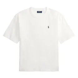 Polo Knit Tee White M Herren