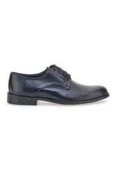Scarpe Stringate Nere In Vera Pelle 7720 42