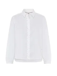 Bluse VIC FRILL weiss 42 damen