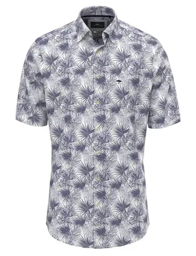 Chemise à Manches Courtes Summer Flower Prints Navy L