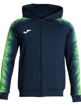 Felpa Con Zip Elite Xi Navy / Fluor Green L