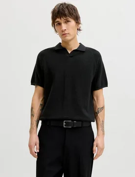 Jack & Jones - Polo de punto de hombre manga corta liso - jack & jones - FashionsVida