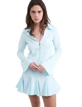 Camicia A Maniche Lunghe 30000576 Texture Light Blue XL