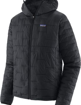 Leichte Isolationsjacke M's Micro Puff Hoody Black für Herren Größe S schwarz