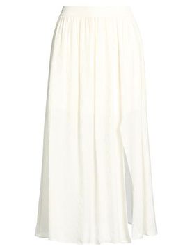Midi-Rock Damen Elfenbein 34,36,38 Damen