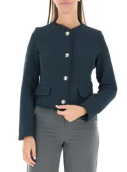 Cardigan misto viscosa PETROLIO 48