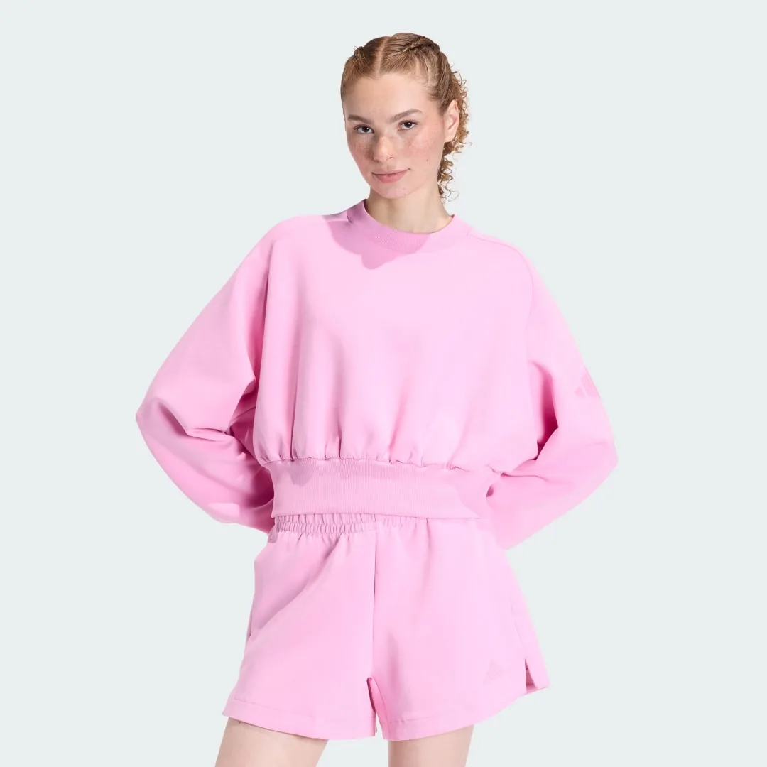 Felpa Soft Lux Loose M St Tropic Bloom - Adidas - FashionsVida