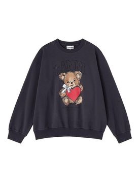 Maglione in cotone biologico con orsetto