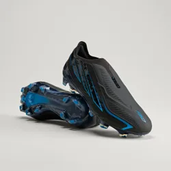 Scarpe da calcio per terreni naturali compatti F50 HYPERFAST ELITE Laceless 38 2/3 Core Black / Core Black / Lucid Ray Blue