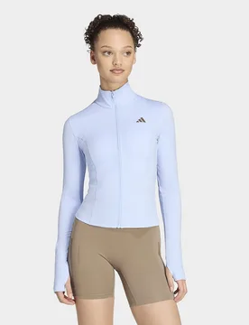 Womens Giacca Con Zip 3-stripes Studio - Blu, blu blu Donna taglia XS - Adidas - FashionsVida