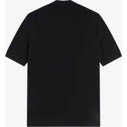 Jersey de hombre de punto a rombos con cuello polo de manga corta