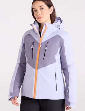 Valais Womens Extreme Waterproof Ski Jacket - Purple - Purple - Size: 14 - Mountain Warehouse - FashionsVida