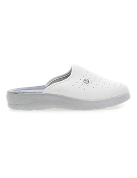 Ciabatte Bianche con Sottopiede in Pelle 33 RH 41