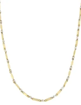 Collana Uomo Oro Giallo Bianco GL100324
