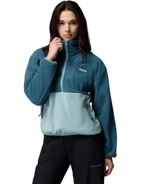 Sequoia Grove Half Zip Fleece Damen Rollkragenpullover, blau M
