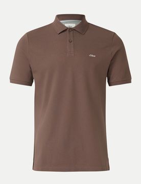 RED LABEL Poloshirt Piqué Braun M