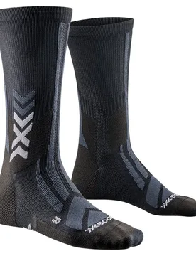 Hike Discover Crew Socks Black / Charcoal UK 3-5 Men,Women - X-SOCKS - FashionsVida