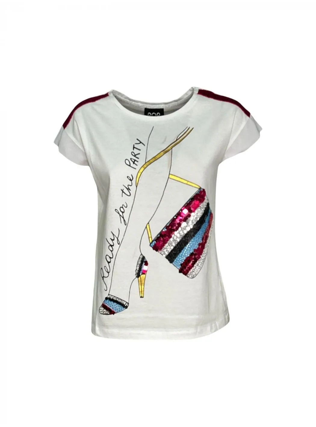 T-shirt Donna Very Simple 117CO - VERY SIMPLE - FashionsVida