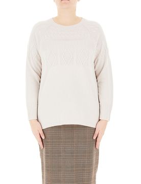 Maglione misto lana AVORIO M