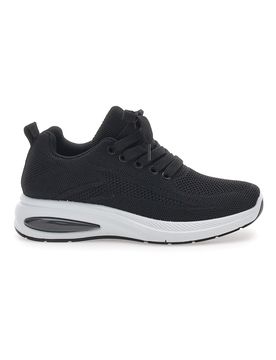 Sneakers Sportive Nere con Tomaia in Mesh THE TF68 37