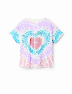 T-shirt manches courtes tie and dye RED 3/4 female - Desigual - FashionsVida