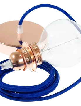 Cables Lampe Suspendue Pendel Pour Abat-jour Rm12 Diy 50 Cm Blue / Copper One Size - Creative - FashionsVida