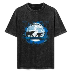 Jungle pals. T-Shirt Simple Solid Color Crew Neck Tee