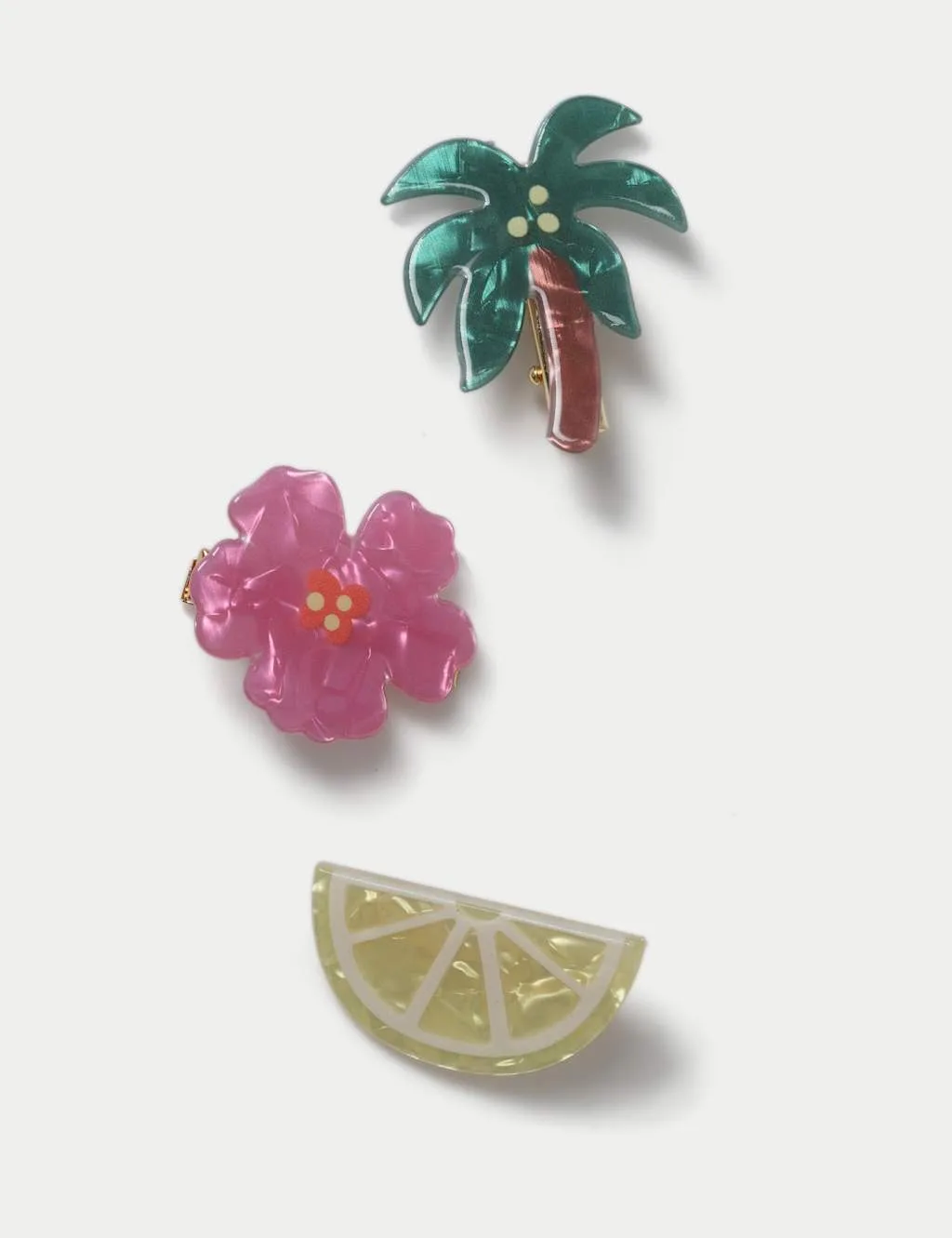 M&S 3 Pack Hair Clips Multi Female - M&S - FashionsVida